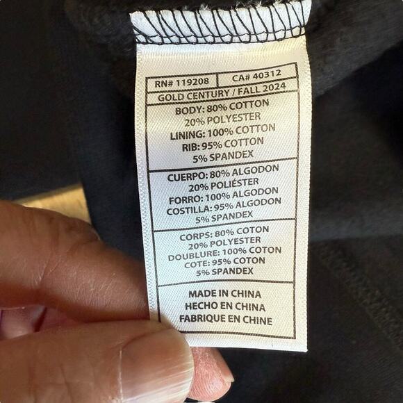 Mitchell & Ness Men's Black Cincinnati Bengals Vtg Logo Head Coach Fleece Hoodie - Picture 8 of 11